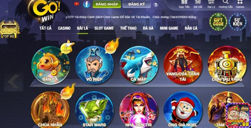 Gowin – Cổng game bài online đẳng cấp – Đa dạng trò chơi